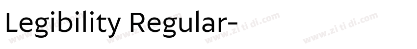 Legibility Regular字体转换 Legibility Regular字体转换